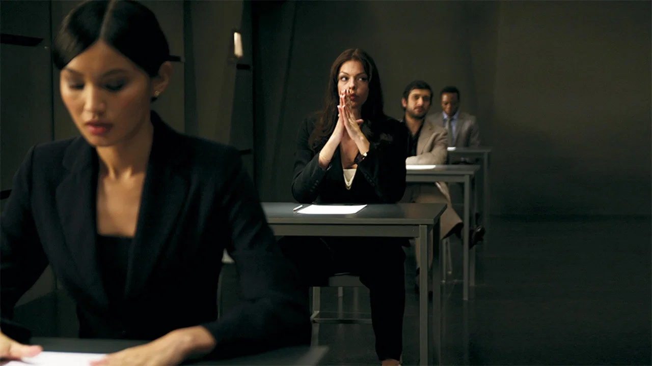 Sınav - Exam (2009) 2009, Adar Beck, Chukwudi Iwuji, Gemma Chan, Gerilim, Gizem, John Lloyd Fillingham, Luke Mably, Nathalie Cox, Pollyanna McIntosh, Simon Garrity, Stuart Hazeldine, Suç