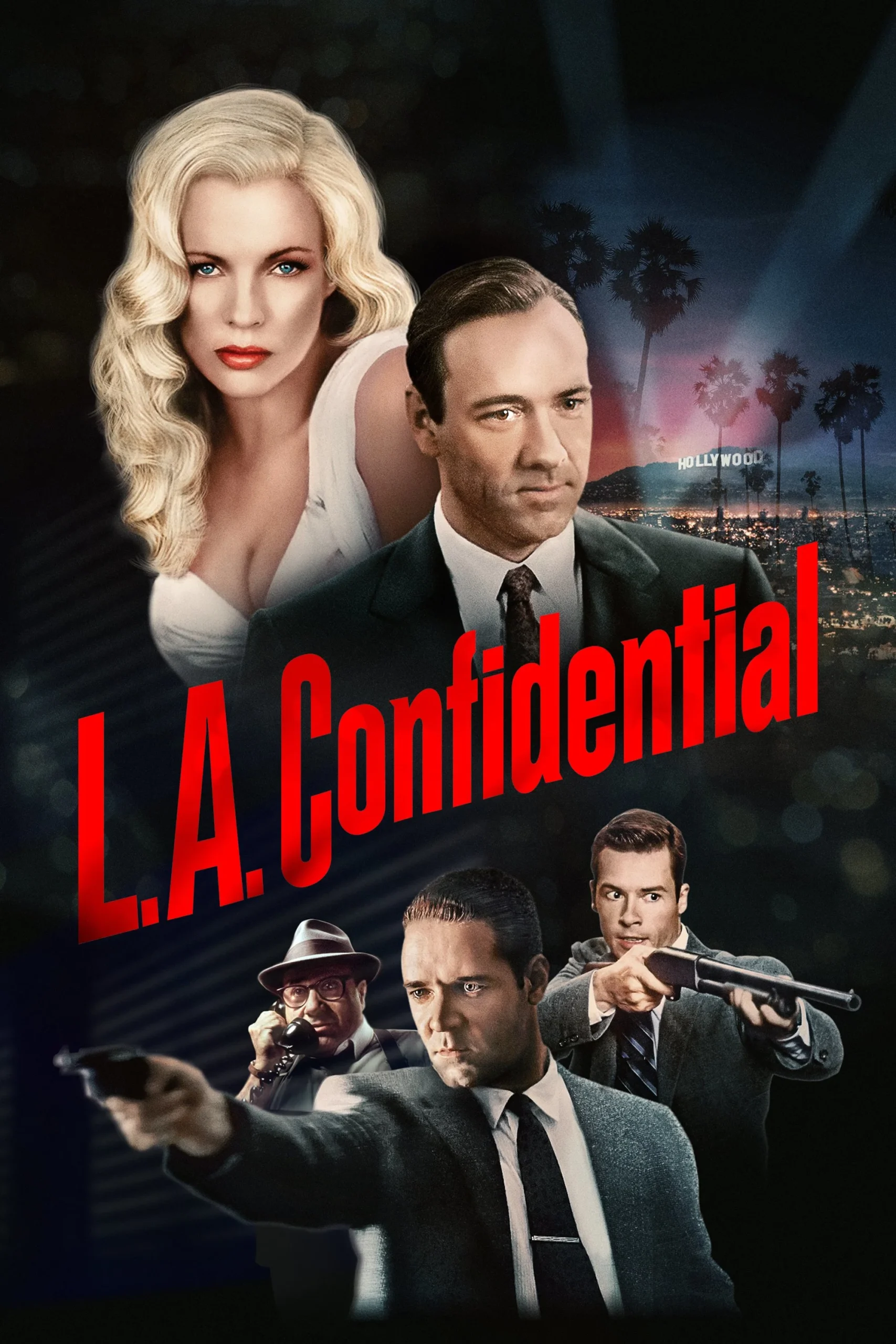 Los Angeles Sırları - L.A. Confidential (1997) 1997, Brian Helgeland, Curtis Hanson, Danny DeVito, David Strathairn, Dram, Gizem, Guy Pearce, James Cromwell, James Ellroy, Kevin Spacey, Kim Basinger, Russell Crowe, Suç