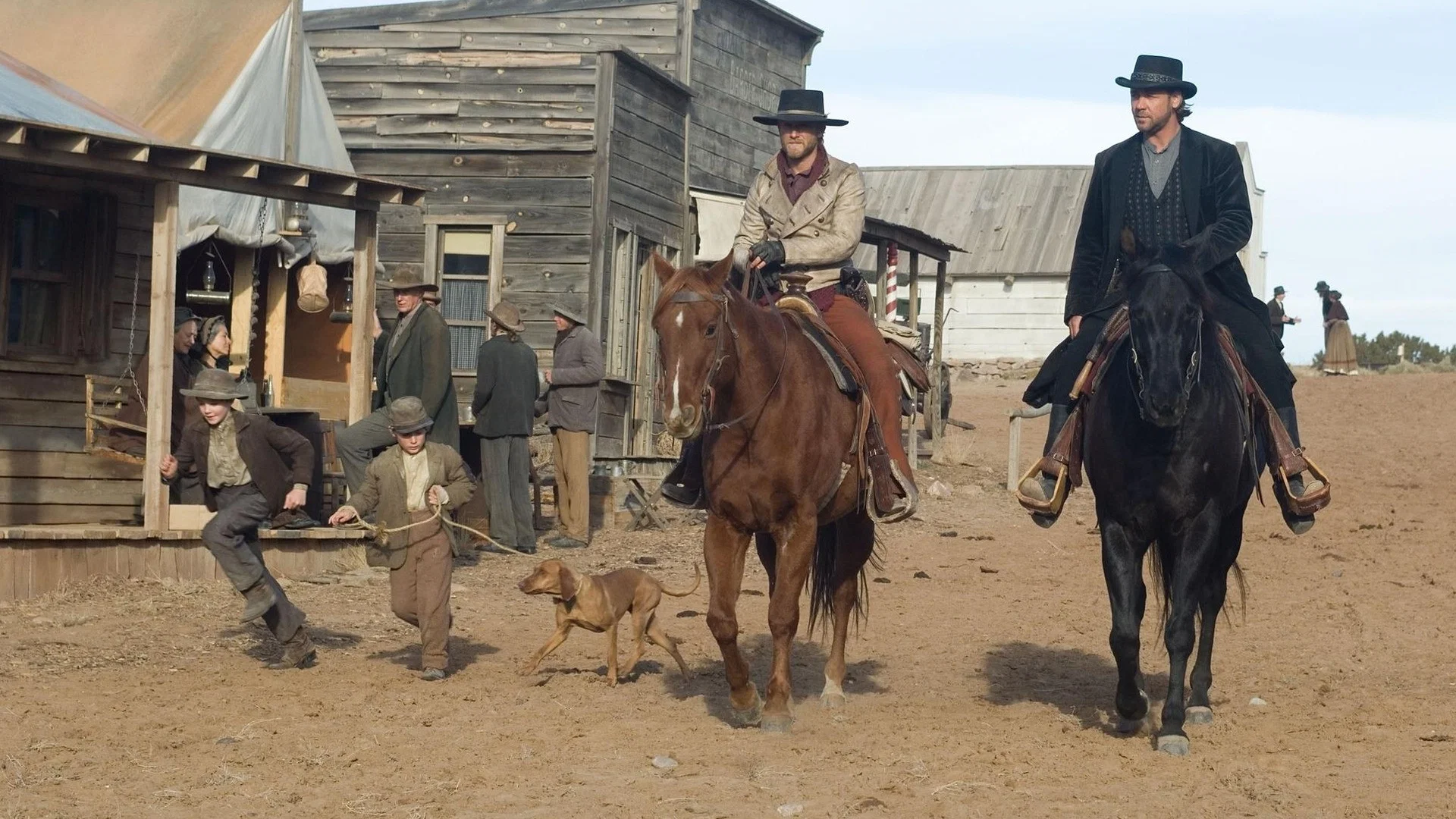 3:10 Treni - 3:10 To Yuma (2007) 2007, Aksiyon, Ben Foster, Christian Bale, Derek Haas, Dram, Halsted Welles, James Mangold, Logan Lerman, Michael Brandt, Russell Crowe, Suç, Western