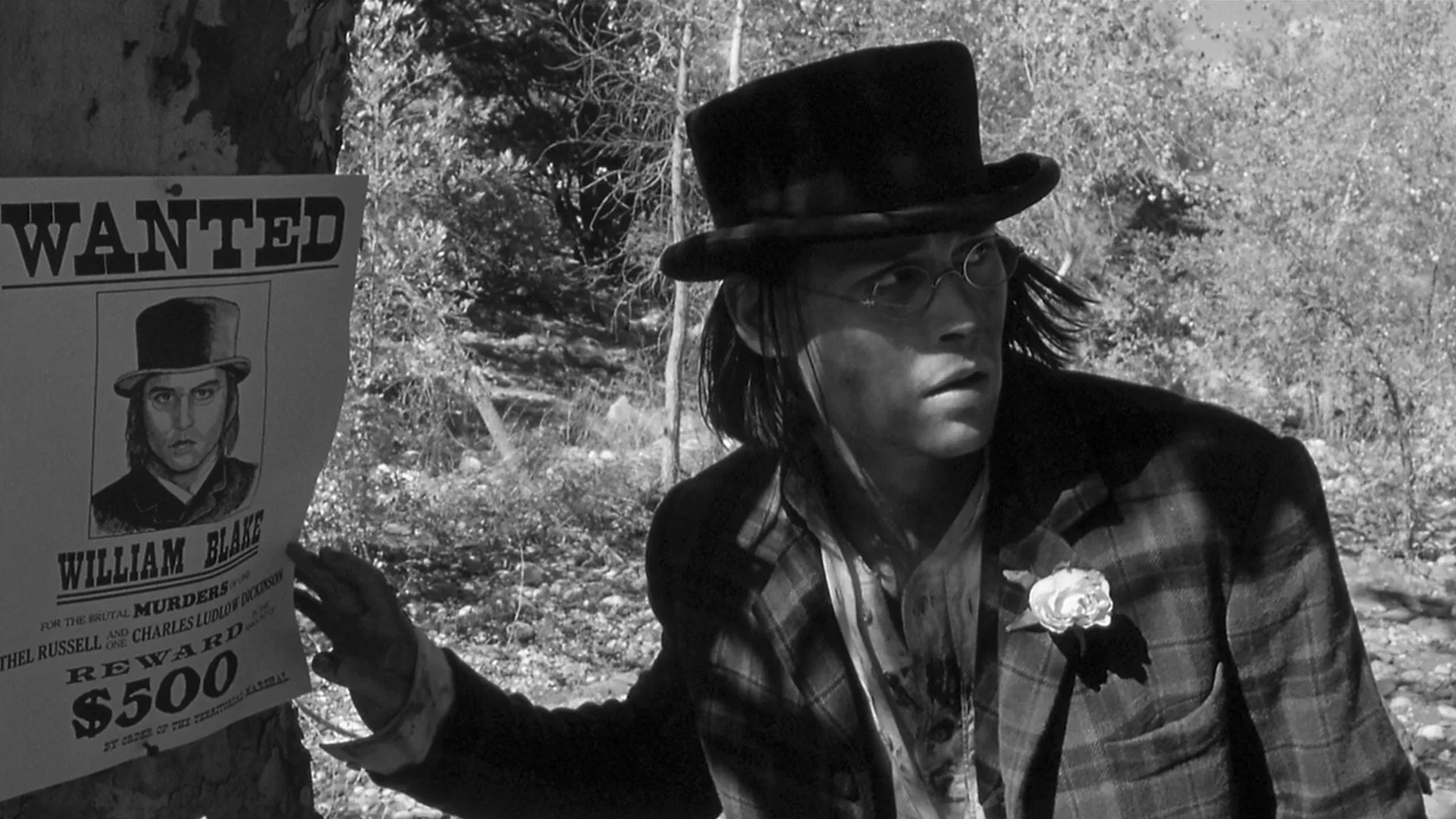 Ölü Adam 3 Ölü Adam 1995, Alfred Molina, Almanya, Amerika Birleşik Devletleri, Cree, Crispin Glover, Dram, Eugene Byrd, Fantastik, Gary Farmer, İngilizce, Japonya, Jared Harris, Jim Jarmusch, Johnny Depp, Lance Henriksen, Michael Wincott, Vahşi Batı